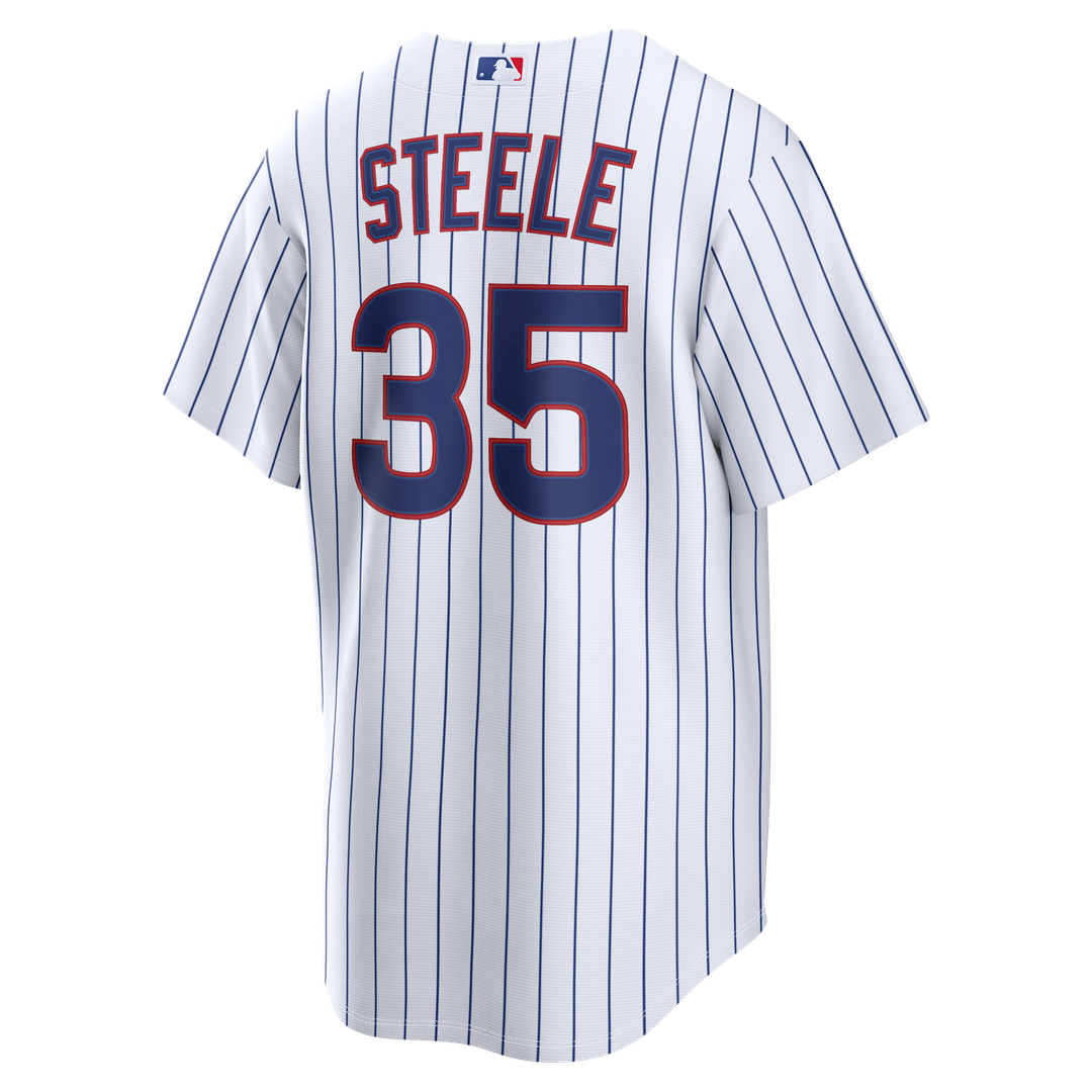 Chicago Cubs Justin Steele White Home Replica Baseball Jersey | MLB Baseball Jersey