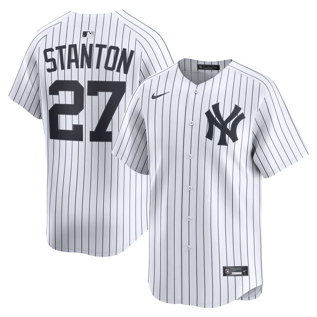 New York Yankees Giancarlo Stanton White Home Limited Baseball Jersey