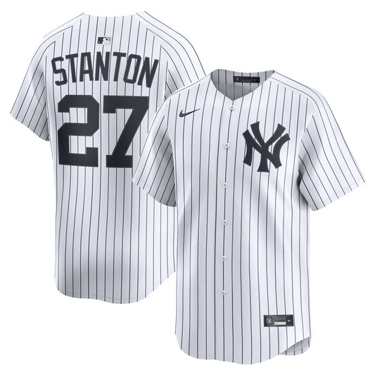 New York Yankees Giancarlo Stanton White Home Limited Baseball Jersey