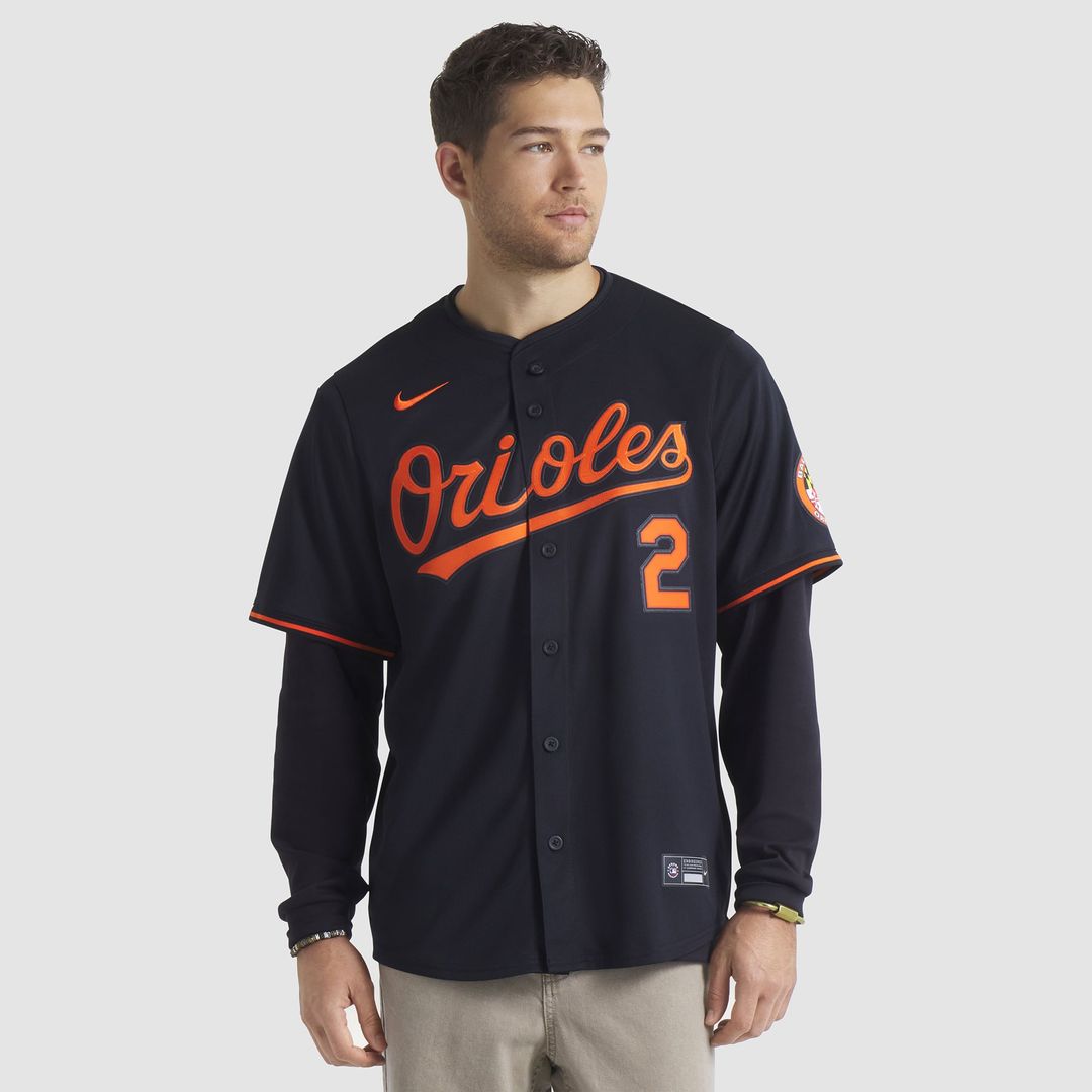 Baltimore Orioles Gunnar Henderson Black Alternate Limited Baseball Jersey | MLB Baseball Jersey