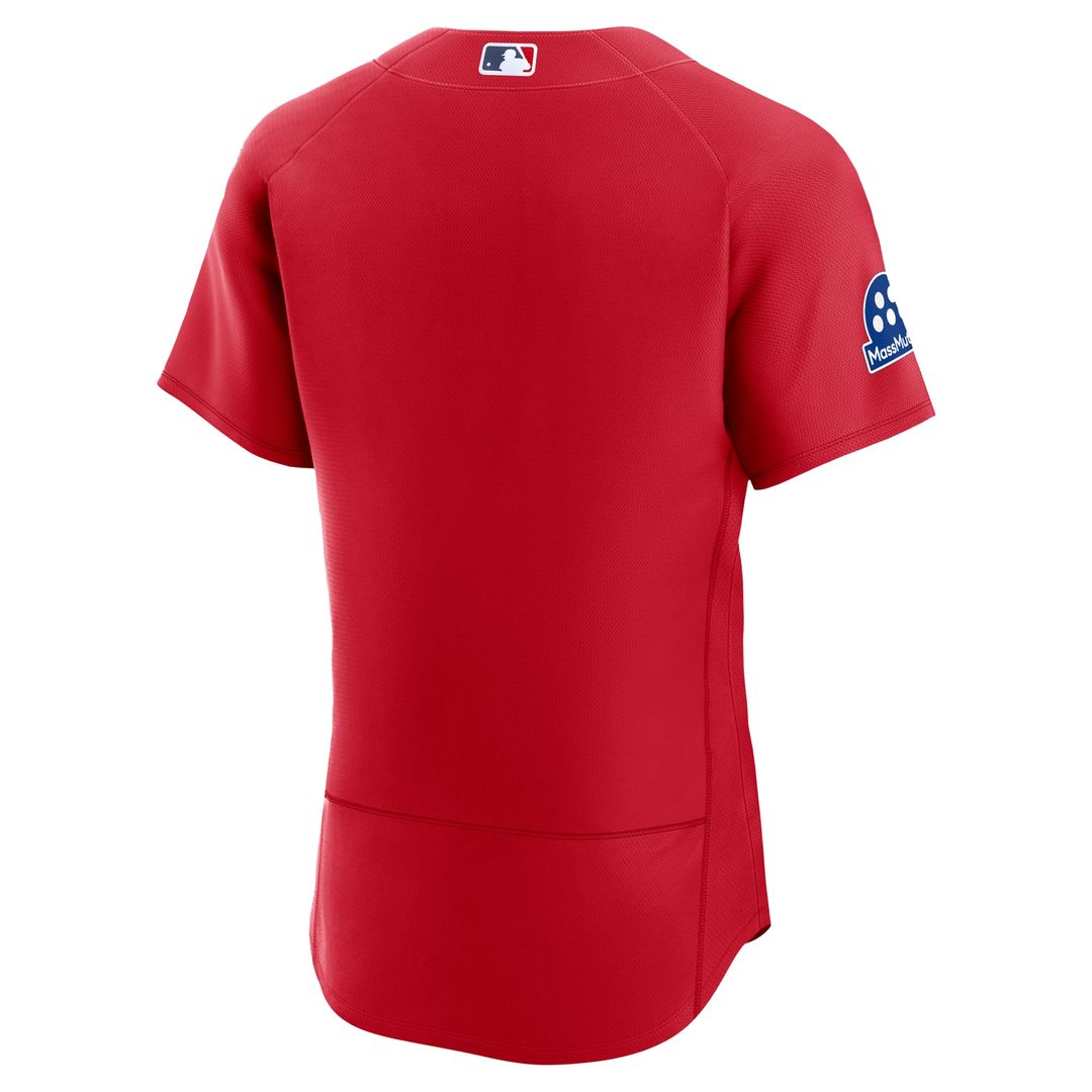 Boston Red Sox Red Alternate Sponsor Patch Authentic Baseball Jersey | MLB Baseball Jersey
