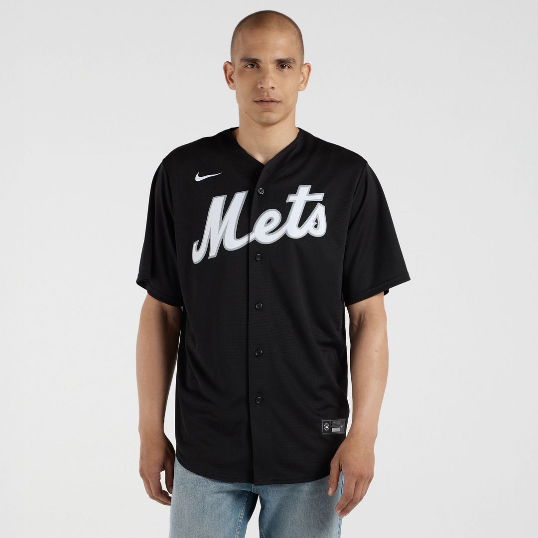 New York Mets Francisco Lindor Black Replica Baseball Jersey