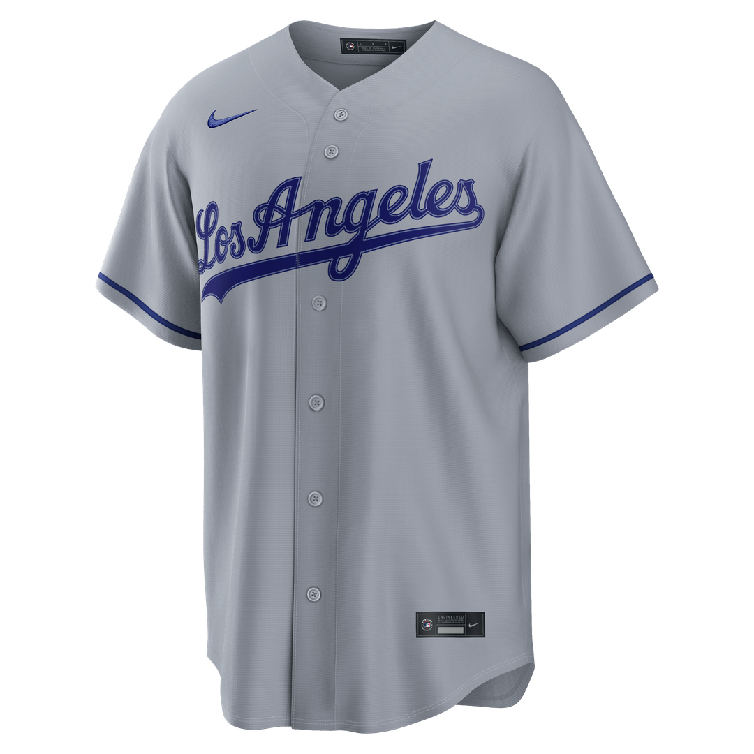 Los Angeles Dodgers Kyle Tucker Gray Road Replica Baseball Jersey | MLB Baseball Jersey