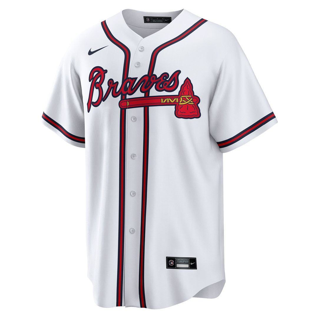 Atlanta Braves Joe Jiménez White Home Replica Baseball Jersey | MLB Baseball Jersey