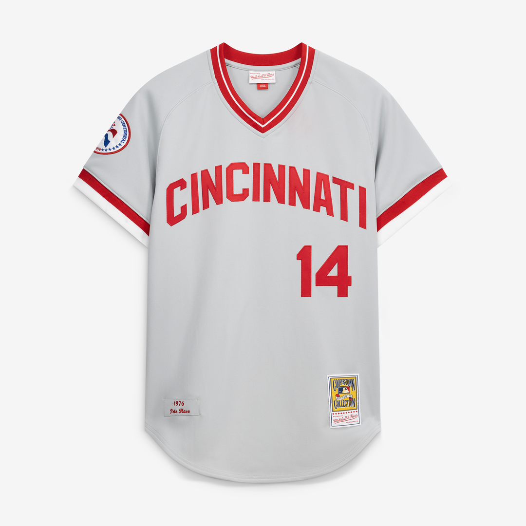 Cincinnati Reds Pete Rose Gray 1976 Authentic Baseball Jersey | MLB Baseball Jersey