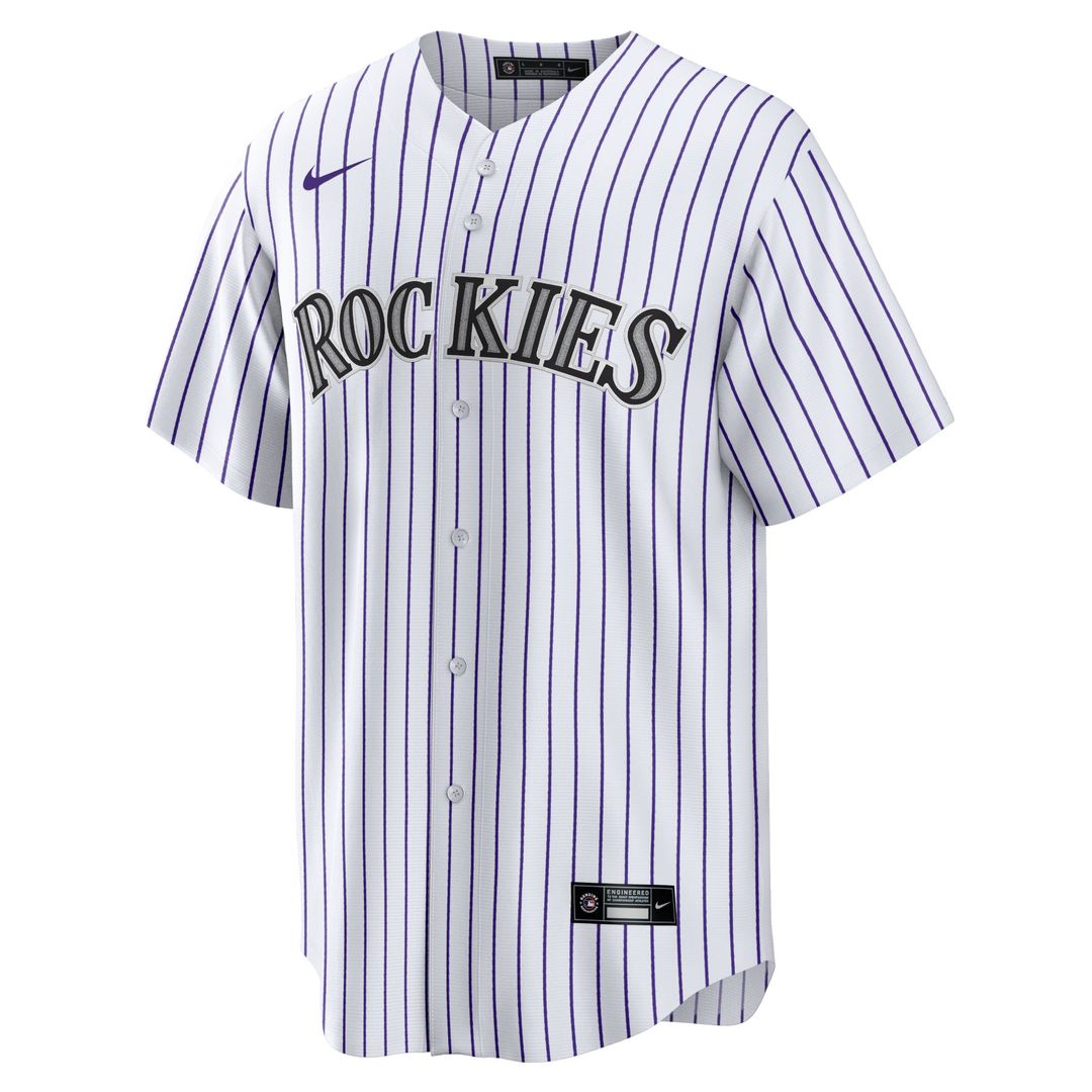 Colorado Rockies White Home Blank Replica Baseball Jersey | MLB Baseball Jersey