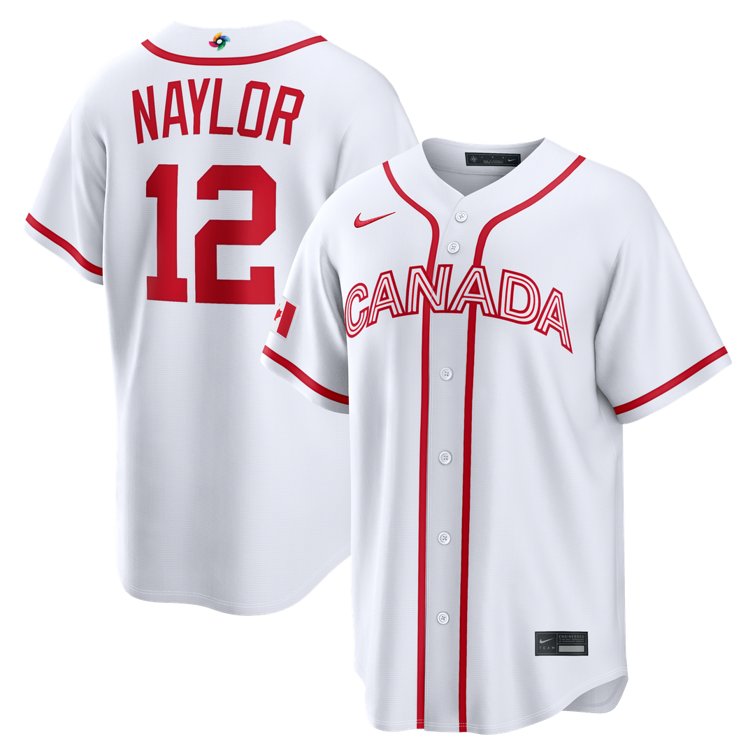 Canada Baseball Josh Naylor White 2026 World Baseball Classic Home Stadium Baseball Jersey