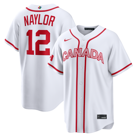 Canada Baseball Josh Naylor White 2026 World Baseball Classic Home Stadium Baseball Jersey