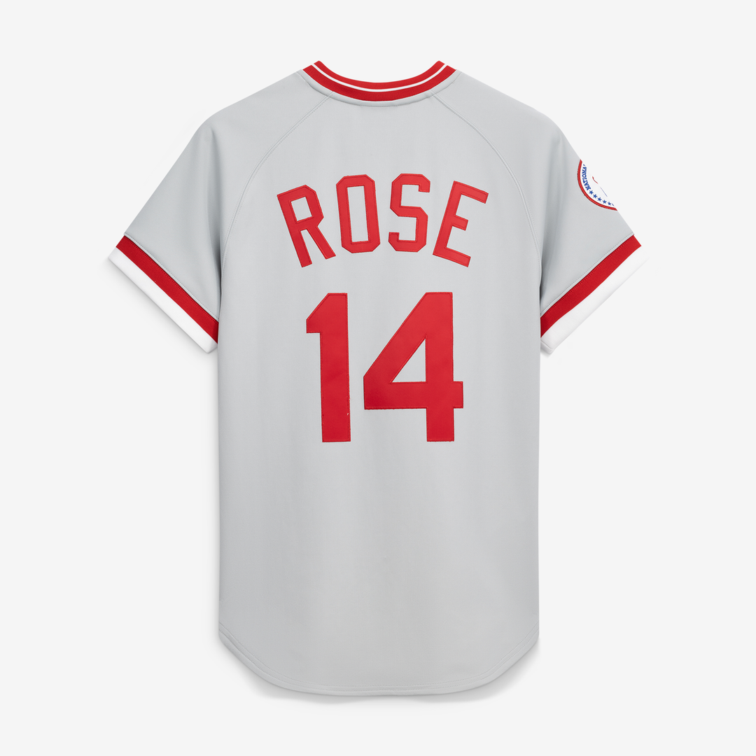 Cincinnati Reds Pete Rose Gray 1976 Authentic Baseball Jersey | MLB Baseball Jersey