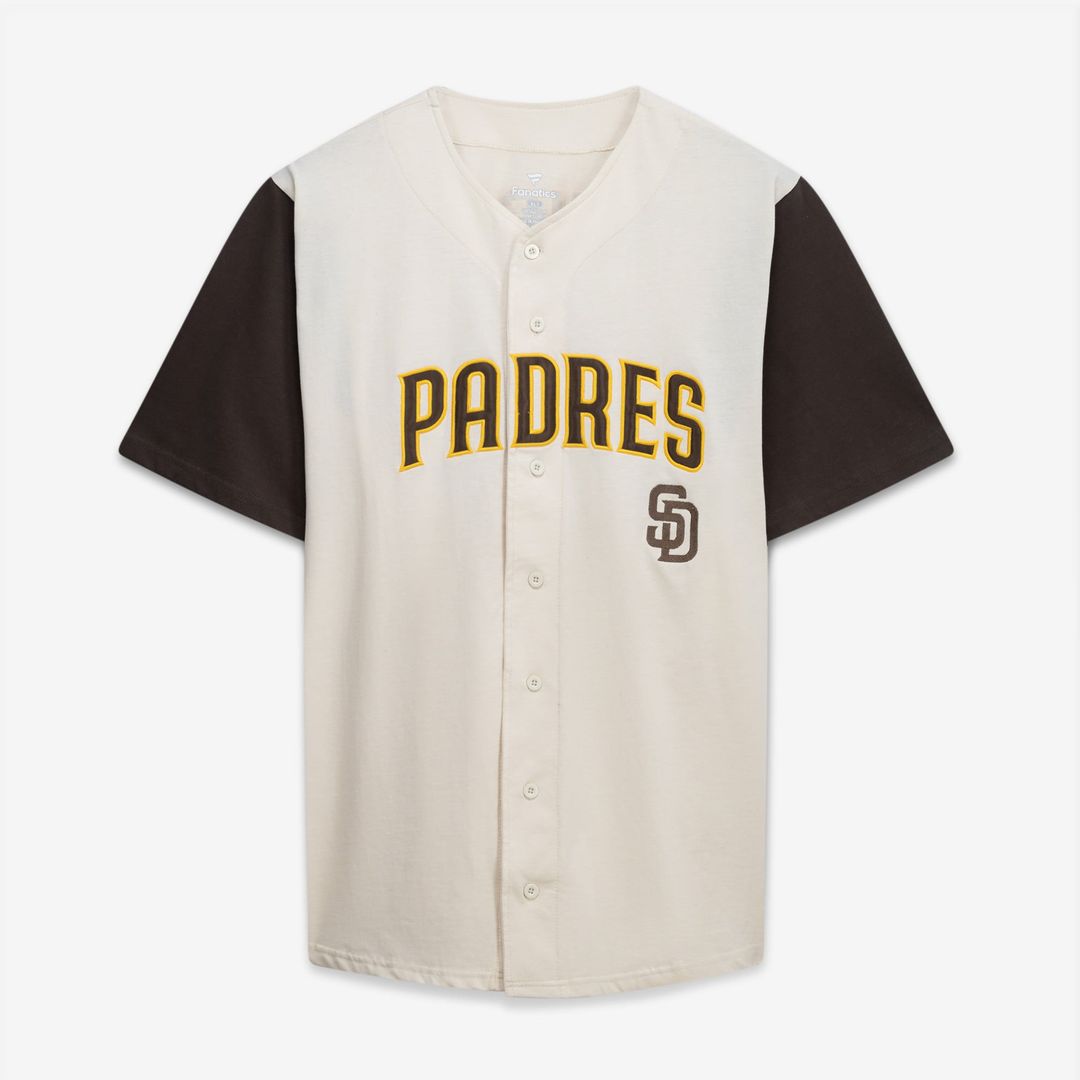 San Diego Padres Profile Cream/Brown Big & Tall Two-Color Fashion Baseball Jersey | MLB Baseball Jersey