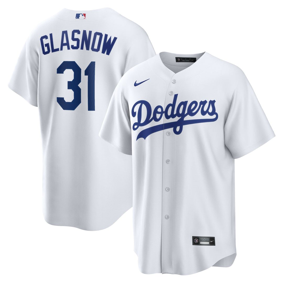 Los Angeles Dodgers Tyler Glasnow White Home Replica Baseball Jersey