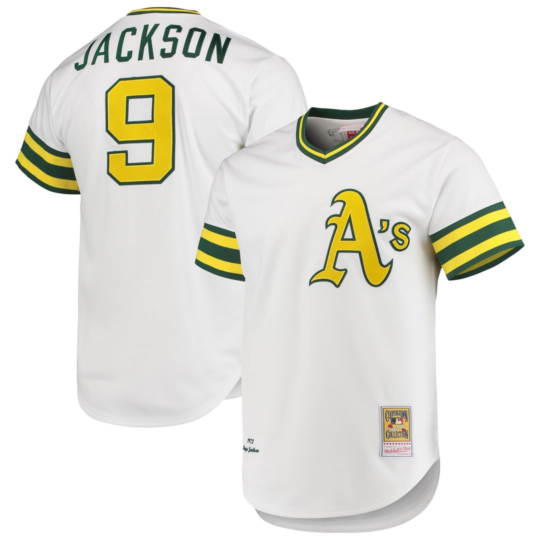 Athletics Reggie Jackson White 1972 Cooperstown Collection Authentic Baseball Jersey