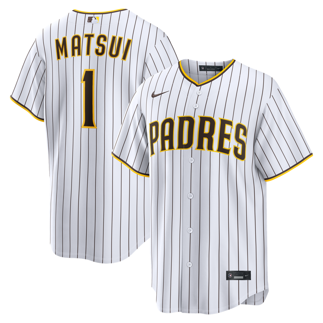 San Diego Padres Yuki Matsui White Home Replica Baseball Jersey
