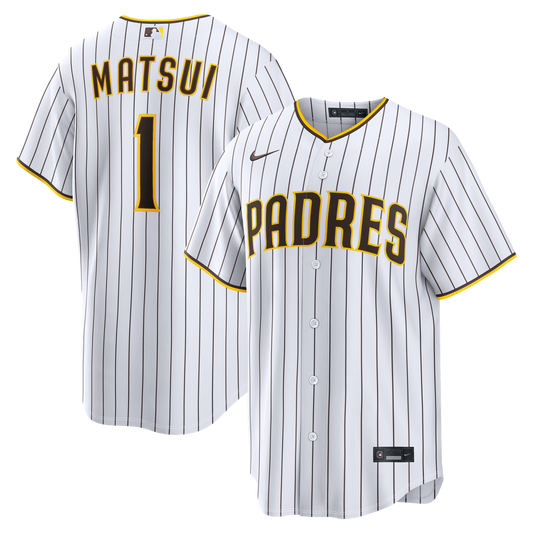 San Diego Padres Yuki Matsui White Home Replica Baseball Jersey
