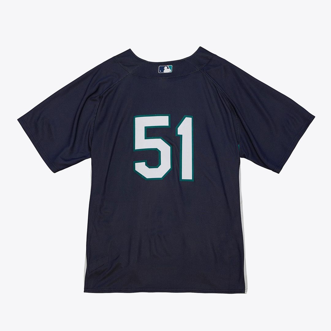 Seattle Mariners Ichiro Suzuki Navy Big & Tall Cooperstown Mesh Batting Practice Baseball Jersey | MLB Baseball Jersey