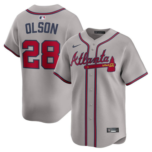 Atlanta Braves Matt Olson Gray Road Limited Baseball Jersey
