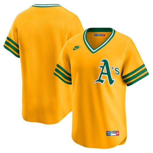 Athletics Gold Cooperstown Collection Limited Baseball Jersey