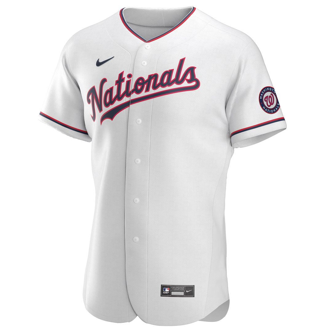 Washington Nationals White Alternate Authentic Team Baseball Jersey | MLB Baseball Jersey