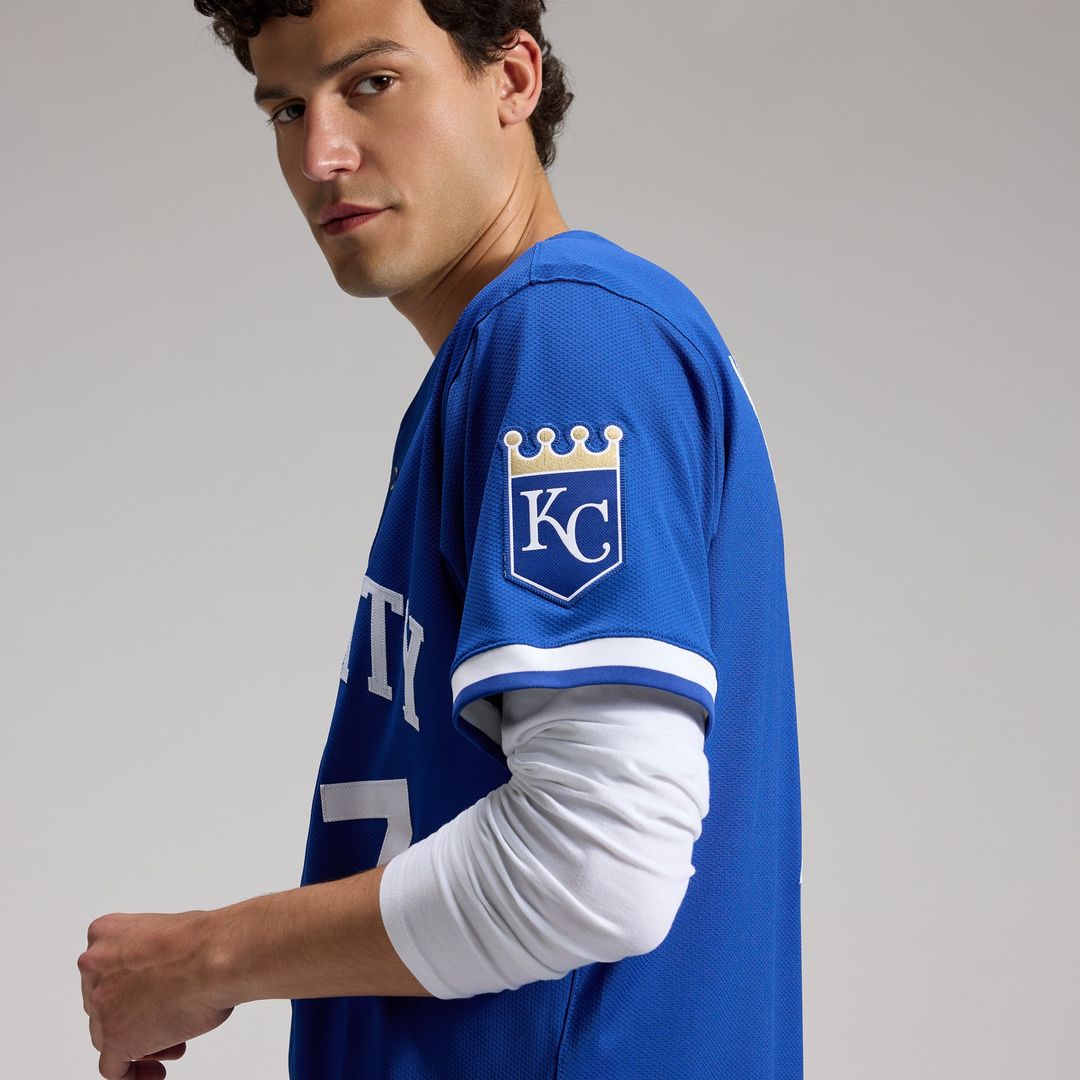 Kansas City Royals Bobby Witt Jr. Royal Alternate 2 Elite Baseball Jersey | MLB Baseball Jersey