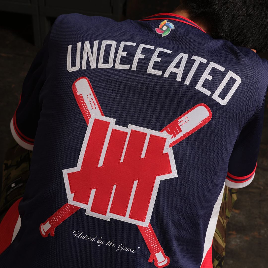 USA Baseball x Undefeated Navy 2026 World Baseball Classic Stadium Baseball Jersey | MLB Baseball Jersey