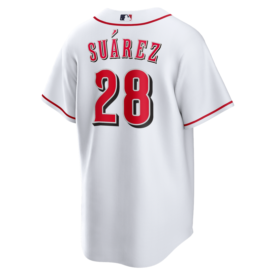 Cincinnati Reds Eugenio Suárez White Home Replica Baseball Jersey | MLB Baseball Jersey