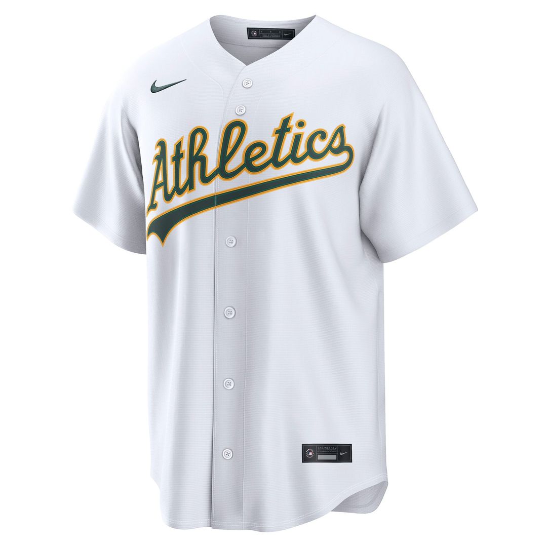 Athletics White Home Replica Baseball Jersey | MLB Baseball Jersey