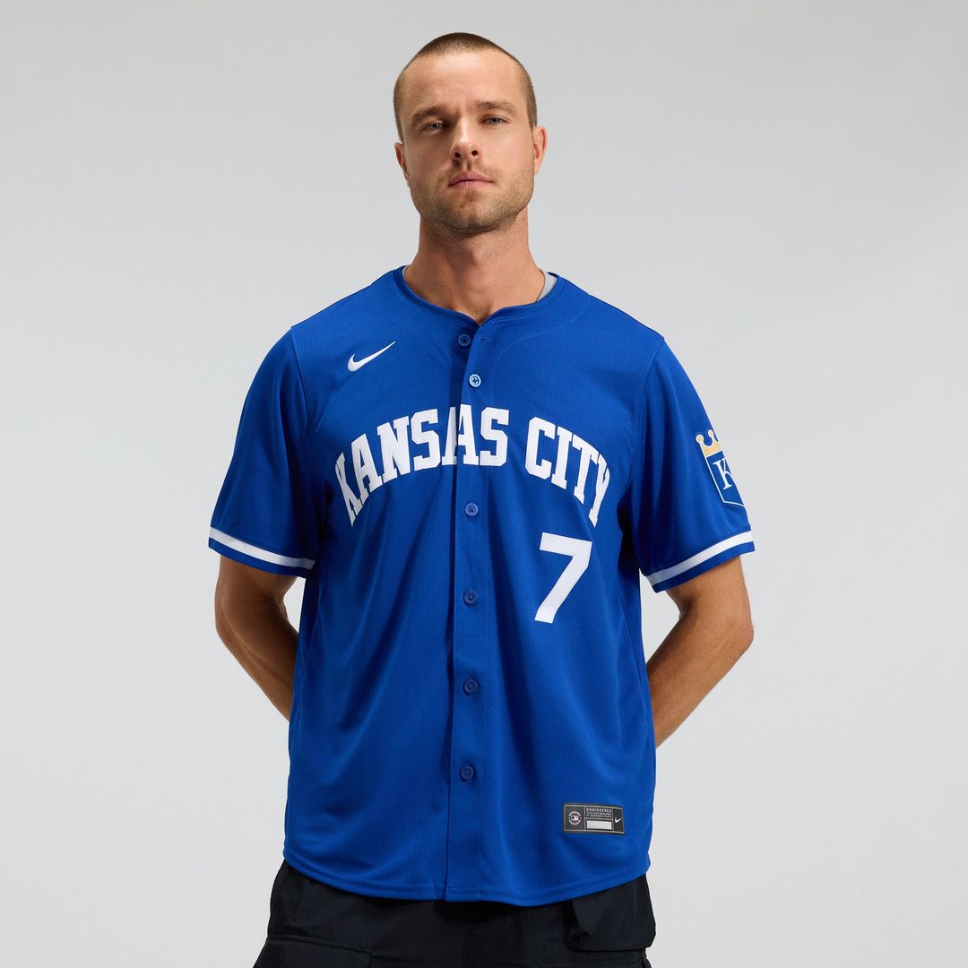 Kansas City Royals Bobby Witt Jr. Royal Alternate 2 Limited Baseball Jersey | MLB Baseball Jersey