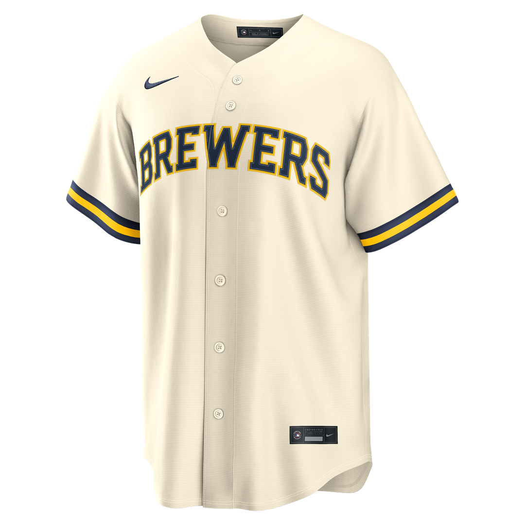 Milwaukee Brewers Dustin May Cream Home Replica Baseball Jersey | MLB Baseball Jersey