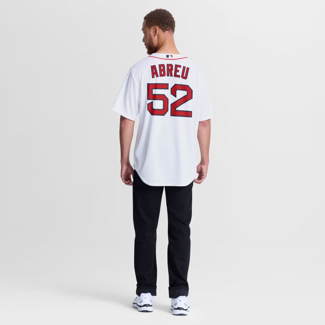 Boston Red Sox Wilyer Abreu White Home Replica Baseball Jersey | MLB Baseball Jersey