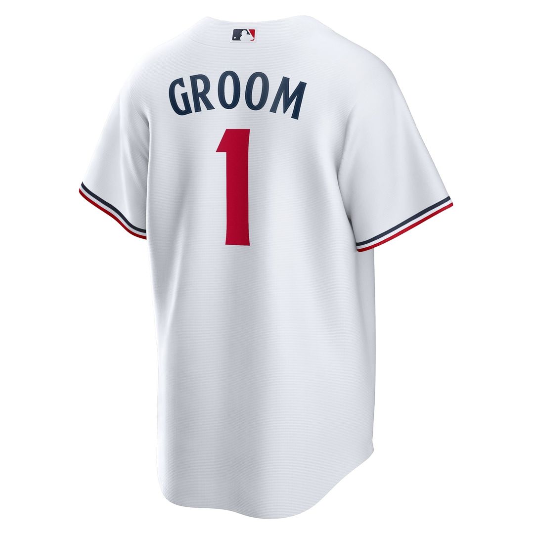 Minnesota Twins White #1 Groom Home Replica Baseball Jersey | MLB Baseball Jersey