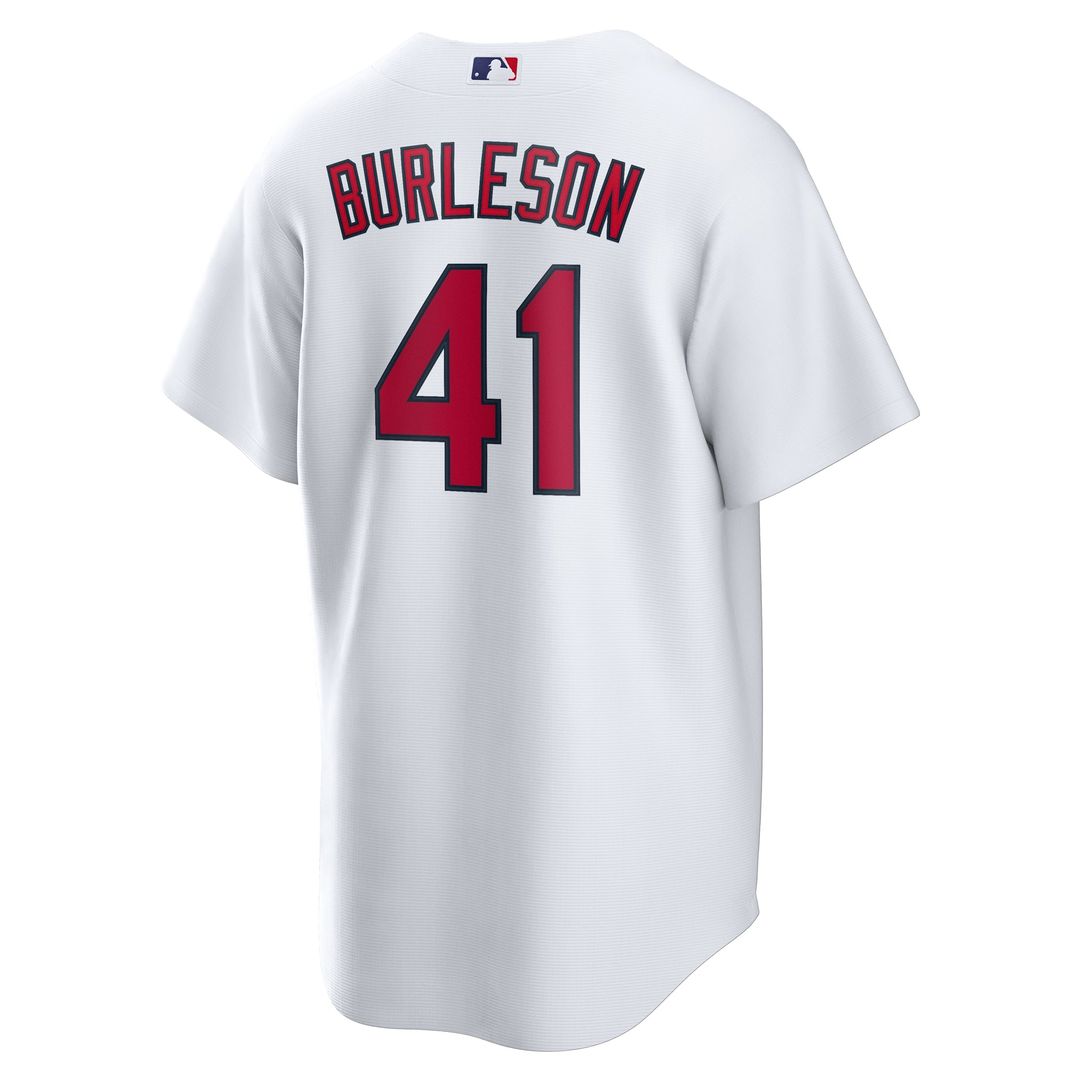 St. Louis Cardinals Alec Burleson White Home Replica Baseball Jersey | MLB Baseball Jersey