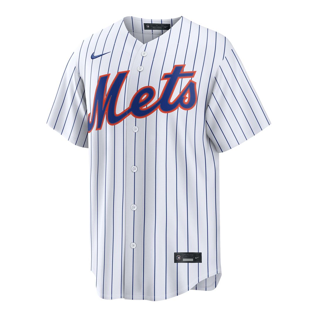 New York Mets Ronny Mauricio White Home Replica Baseball Jersey | MLB Baseball Jersey