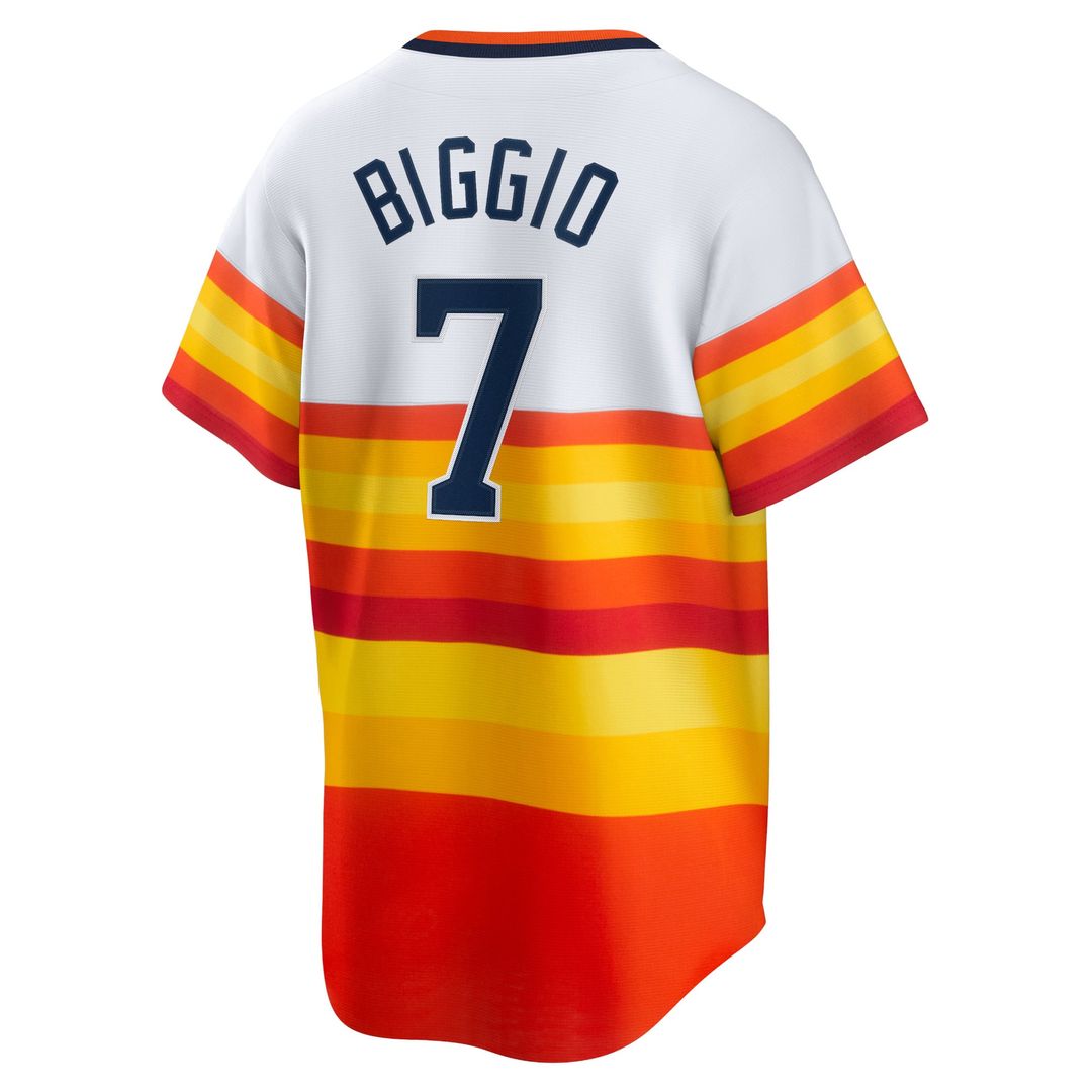 Houston Astros Craig Biggio White Home Cooperstown Collection Baseball Jersey | MLB Baseball Jersey