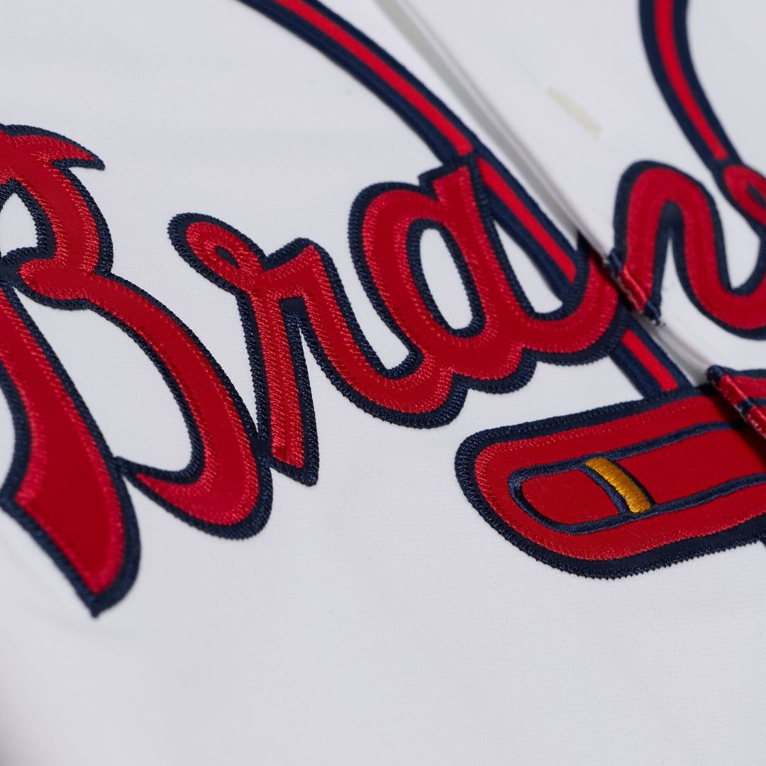 Atlanta Braves Andruw Jones White 2005 Authentic Baseball Jersey | MLB Baseball Jersey
