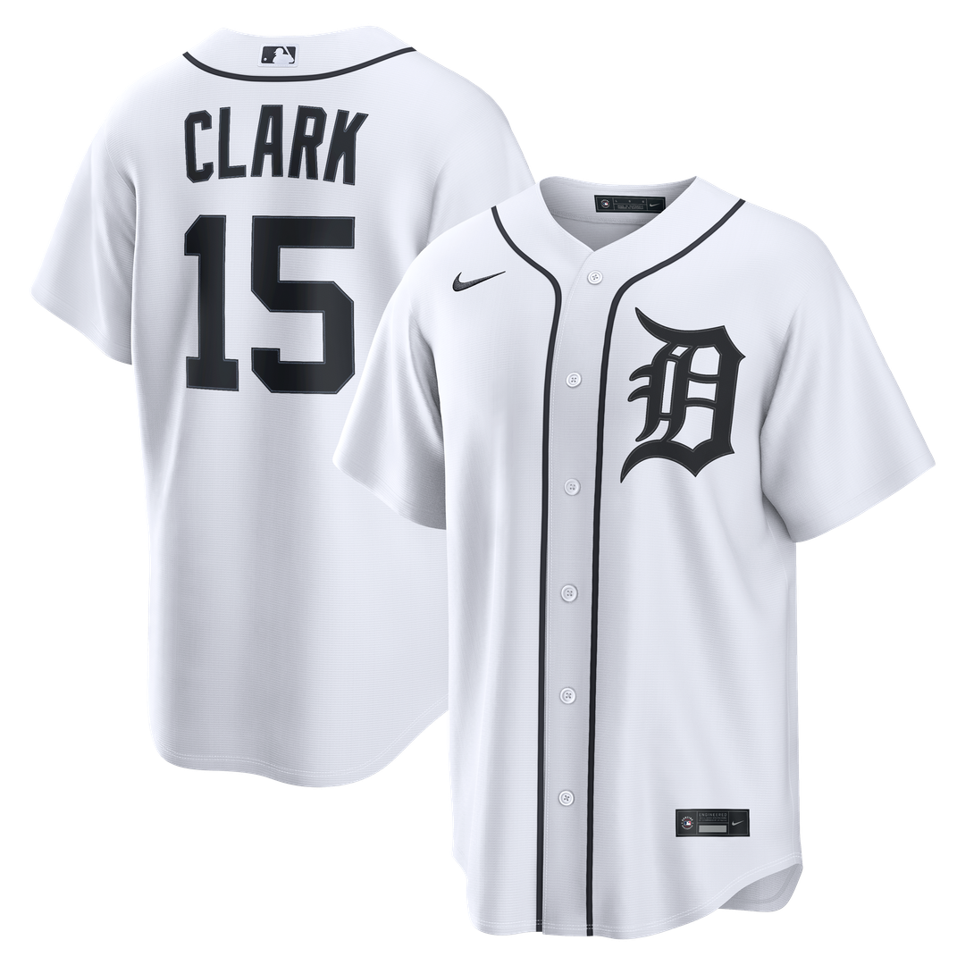 Detroit Tigers Max Clark White Home Replica Baseball Jersey
