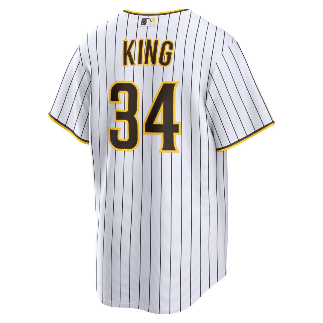 San Diego Padres Michael King White Home Replica Baseball Jersey | MLB Baseball Jersey
