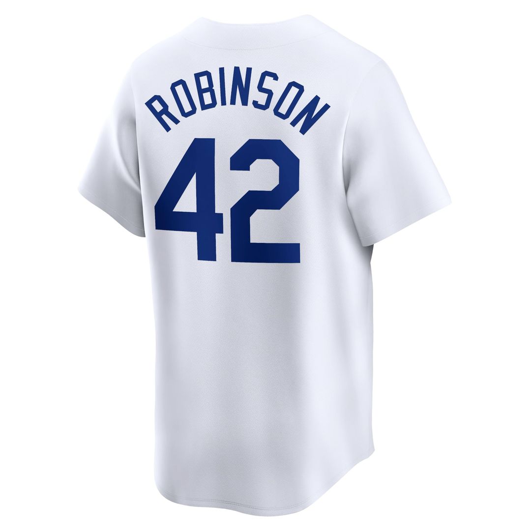 Brooklyn Dodgers Jackie Robinson White Throwback Cooperstown Collection Limited Baseball Jersey | MLB Baseball Jersey