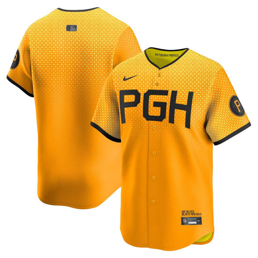 Pittsburgh Pirates Gold City Connect Limited Baseball Jersey