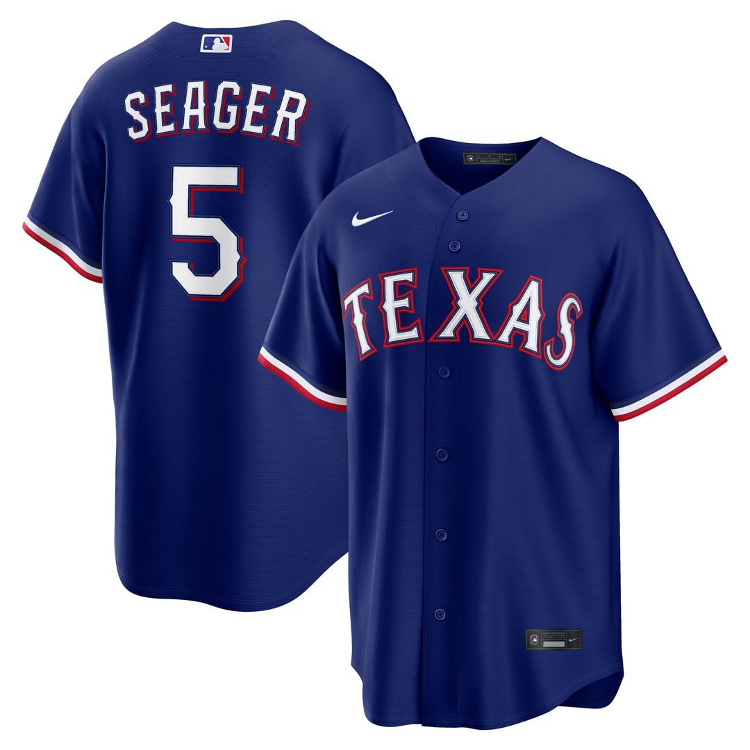 Texas Rangers Corey Seager Gray Road Replica Baseball Jersey | MLB Baseball Jersey