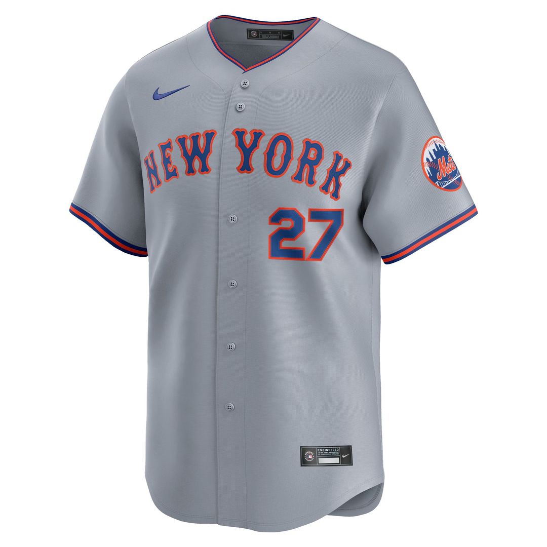 New York Mets Mark Vientos Gray All-Star Limited Baseball Jersey | MLB Baseball Jersey