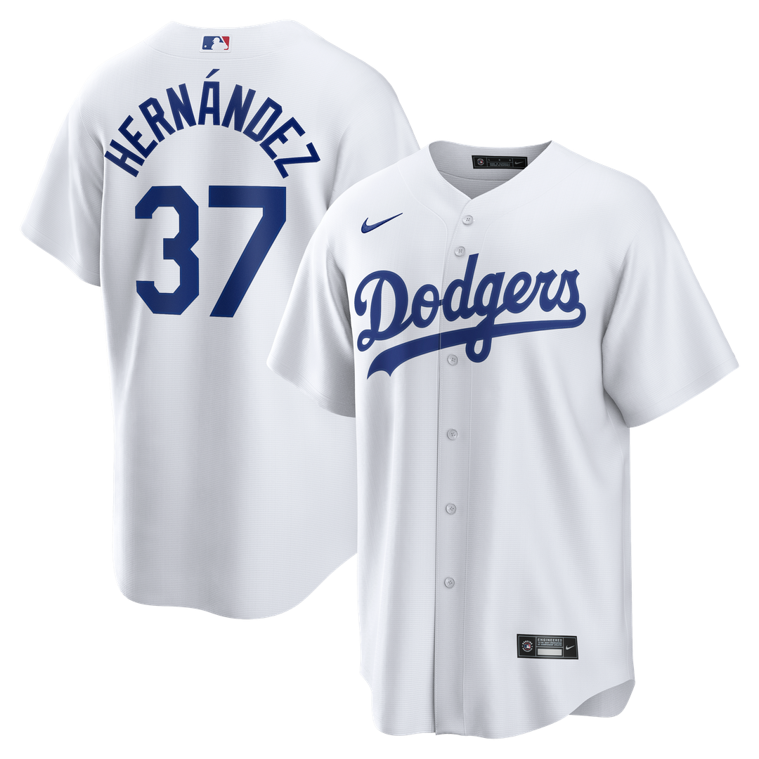 Los Angeles Dodgers Teoscar Hernández White Home Replica Baseball Jersey