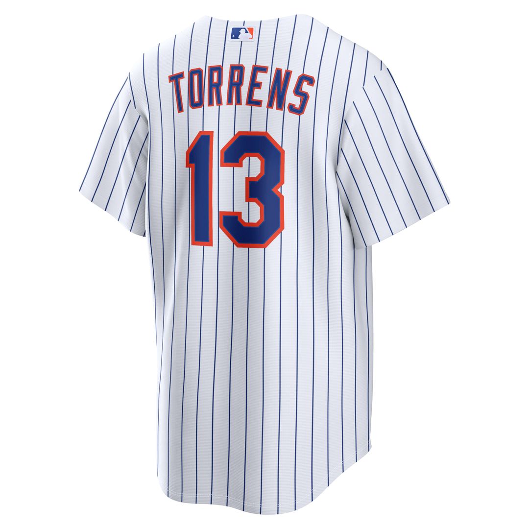 New York Mets Luis Torrens White Home Replica Baseball Jersey | MLB Baseball Jersey