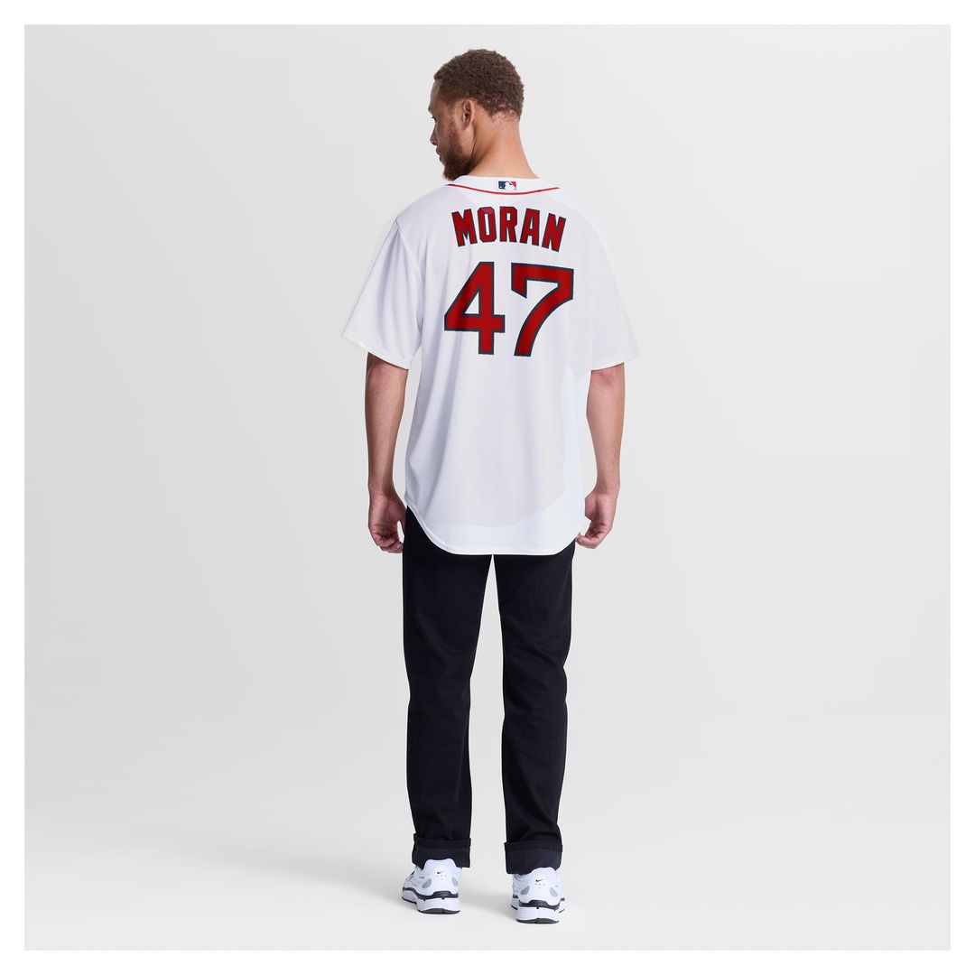 Boston Red Sox Jovani Moran White Home Replica Baseball Jersey | MLB Baseball Jersey