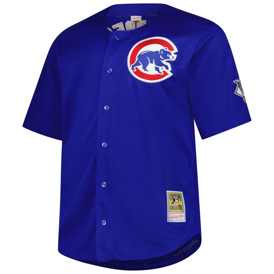 Chicago Cubs Ryne Sandberg Royal Big & Tall Cooperstown Mesh Batting Practice Baseball Jersey | MLB Baseball Jersey