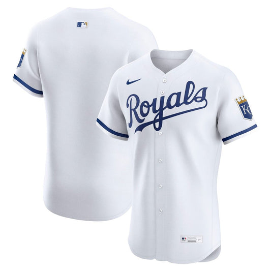 Kansas City Royals White Home Elite Baseball Jersey
