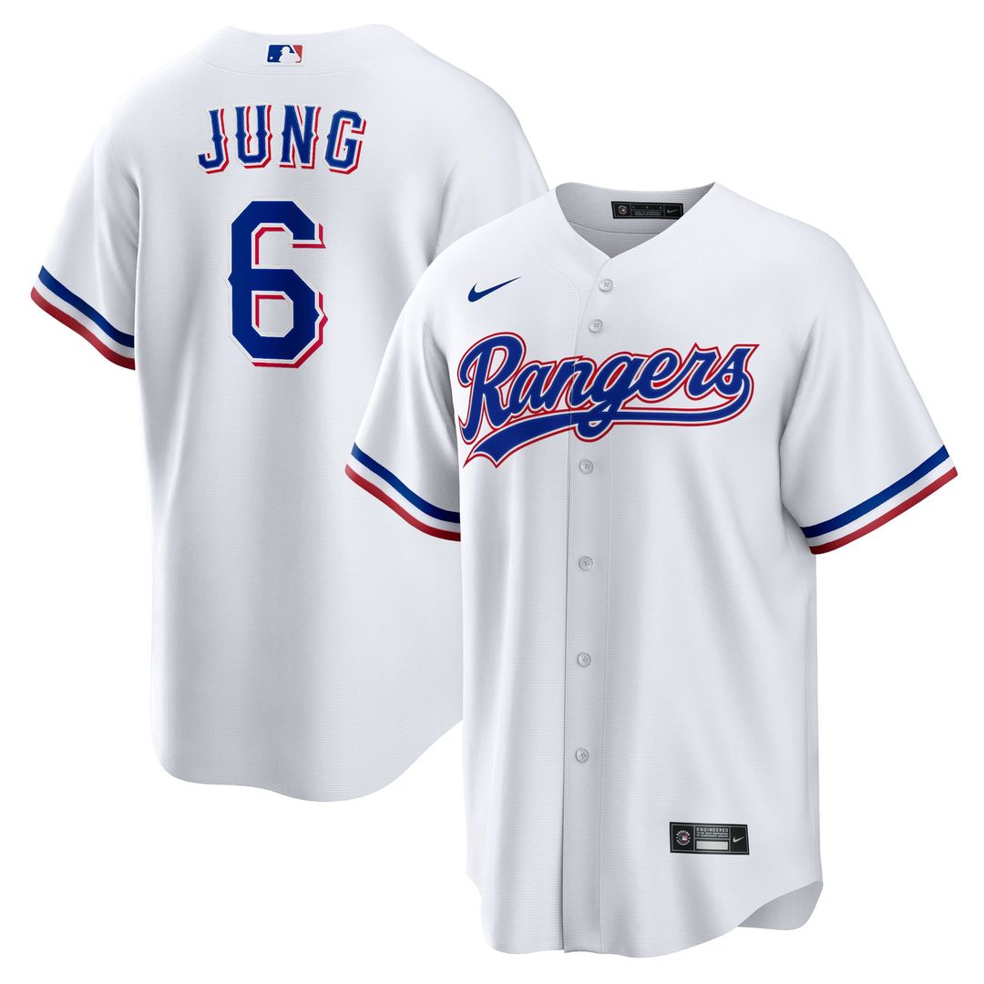 Texas Rangers Josh Jung White Replica Baseball Jersey