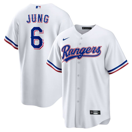 Texas Rangers Josh Jung White Replica Baseball Jersey