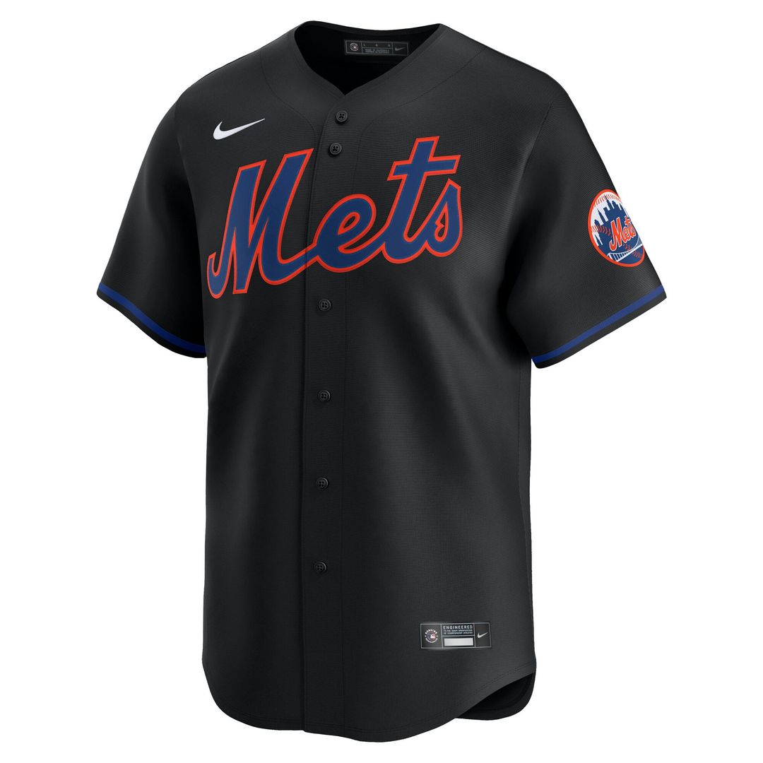 New York Mets Black Alternate Limited Baseball Jersey | MLB Baseball Jersey