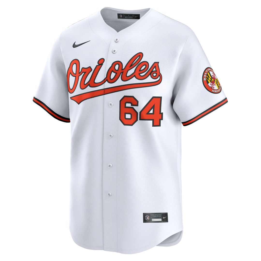 Baltimore Orioles Dean Kremer White Home Limited Baseball Jersey | MLB Baseball Jersey