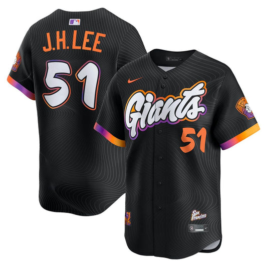 San Francisco Giants Jung Hoo Lee Black 2025 City Connect Limited Baseball Jersey